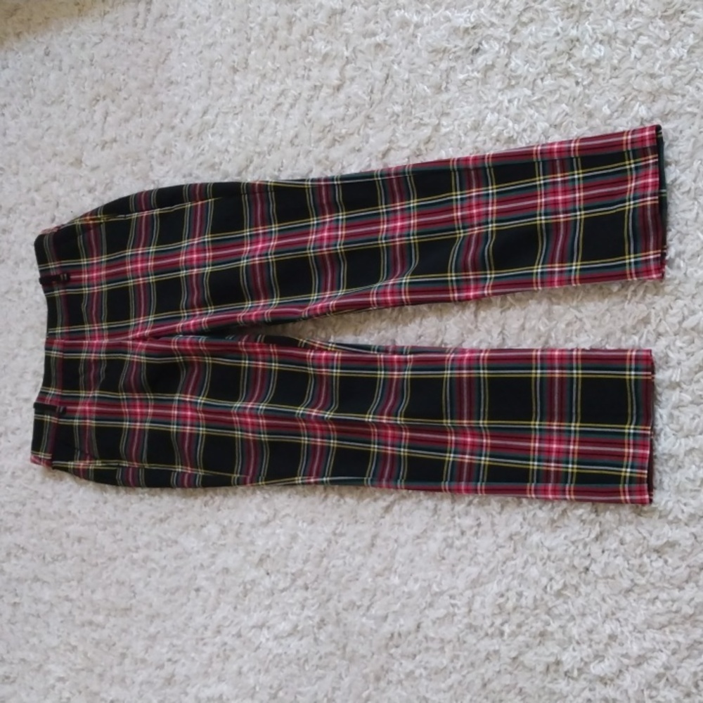 J. Crew Ruby Full-length Plaid Pants.
